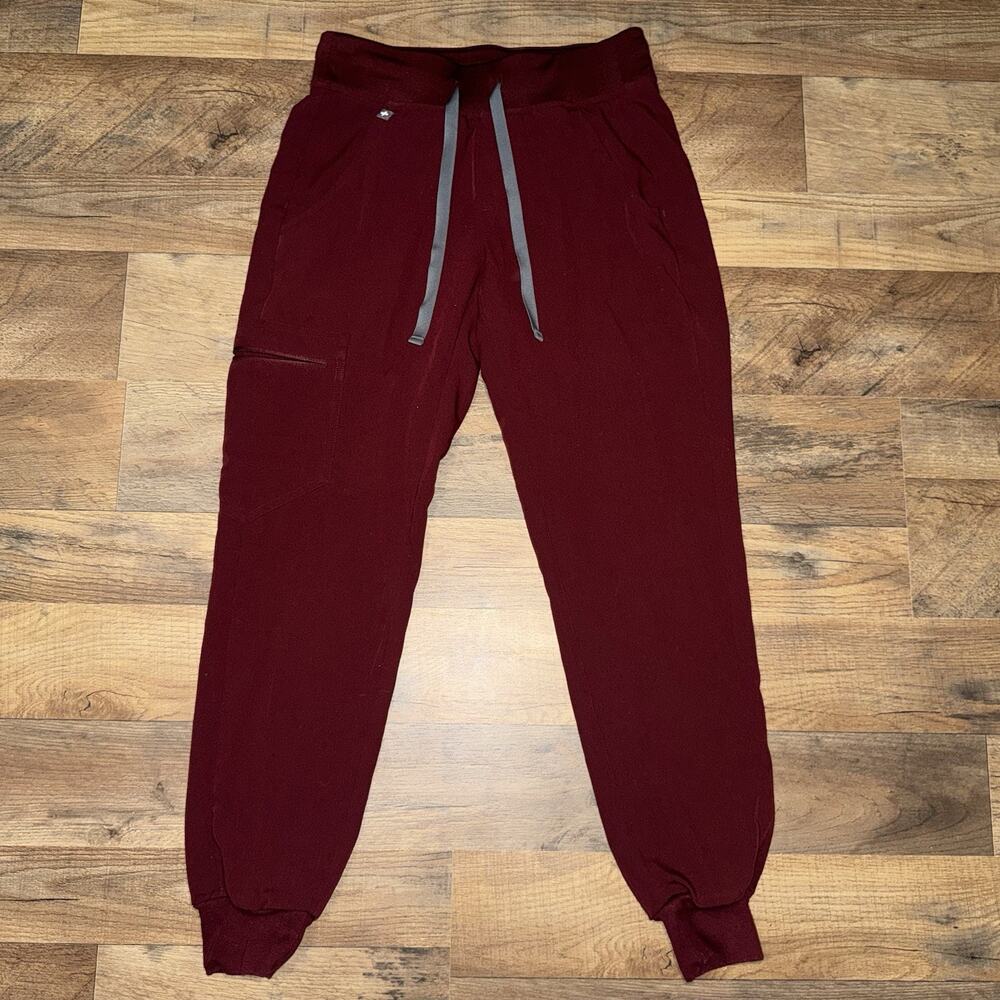 FIGS Zamora Jogger, Scrub Pants, Technical Collection Burgundy‎ XXS